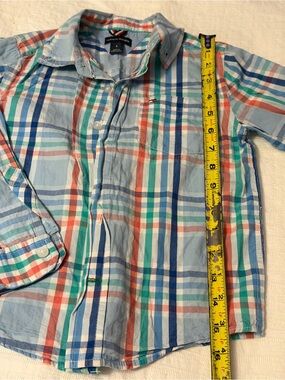 Tommy Hilfiger Boys Size 6 Plaid Button Down Shirt Long Sleeve